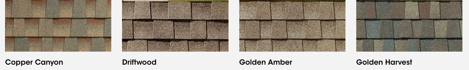 Examples of Asphalt Roof Shingle Color Selection
