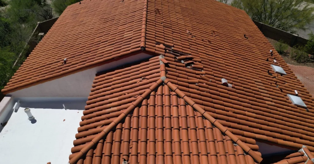 Tuscon Hail Damage on Tile Roof